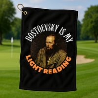 Fyodor Dostoevsky Literature Karamazov Light Reading Golf Towel
