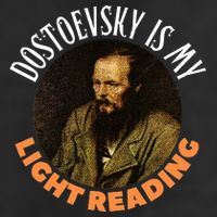 Fyodor Dostoevsky Literature Karamazov Light Reading Golf Towel