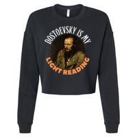 Fyodor Dostoevsky Literature Karamazov Light Reading Cropped Pullover Crew