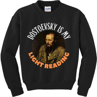 Fyodor Dostoevsky Literature Karamazov Light Reading Kids Sweatshirt