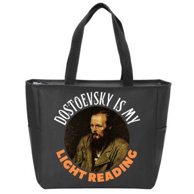Fyodor Dostoevsky Literature Karamazov Light Reading Zip Tote Bag