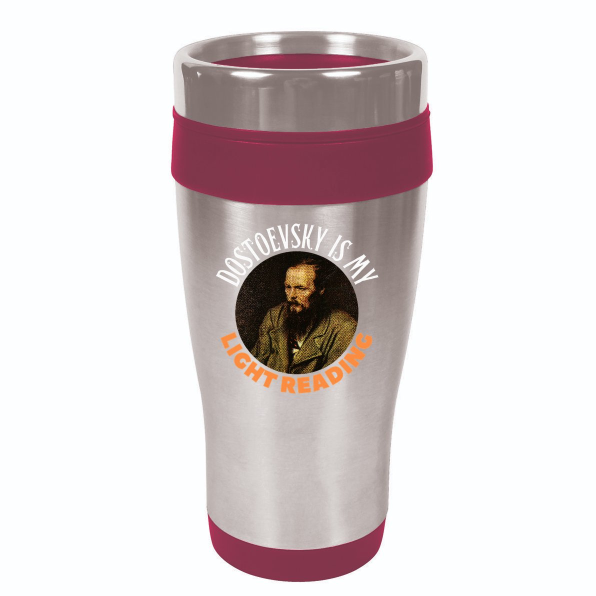 Fyodor Dostoevsky Literature Karamazov Light Reading 16oz Travel Tumbler