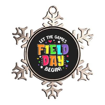 Field Day Let The Games Begin Boy Girl Teacher Metallic Star Ornament