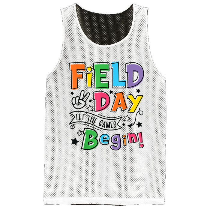 Field Day Let The Games Begin Boy Girl Teachers Gifts Mesh Reversible Basketball Jersey Tank