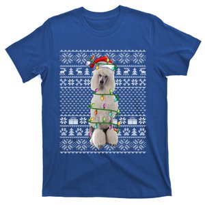 Funny Dog Lover Santa Hat Ugly Standard Poodle Christmas Gift T-Shirt