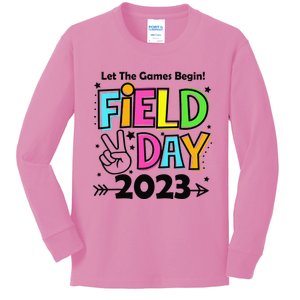 Field Day Let Games Start Begin Teachers Kids Long Sleeve Shirt