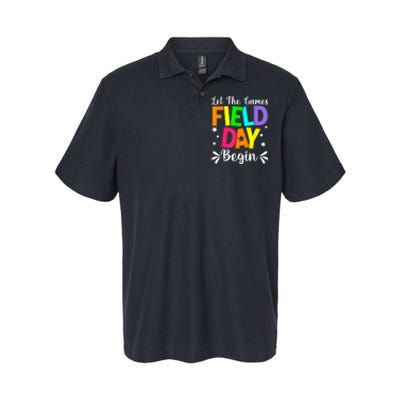 Field Day Let The Games Begin Teacher Boy Field Day Softstyle Adult Sport Polo