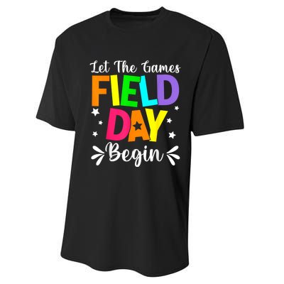 Field Day Let The Games Begin Teacher Boy Field Day Performance Sprint T-Shirt