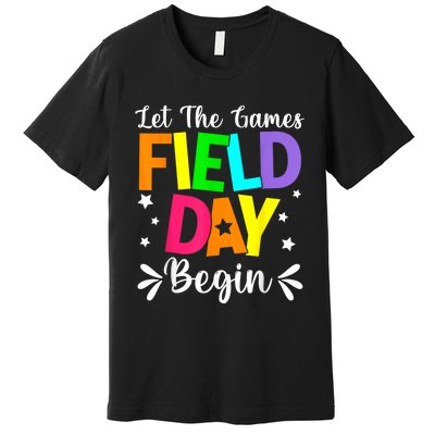 Field Day Let The Games Begin Teacher Boy Field Day Premium T-Shirt