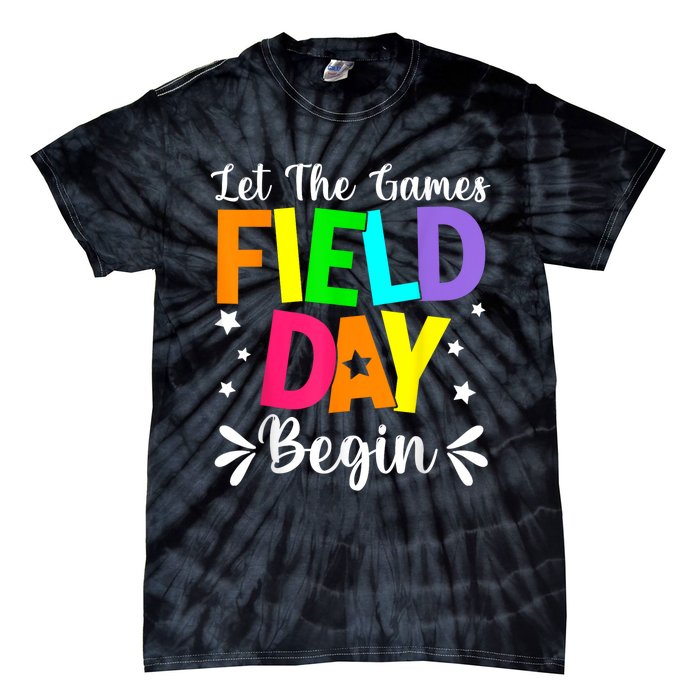 Field Day Let The Games Begin Teacher Boy Field Day Tie-Dye T-Shirt