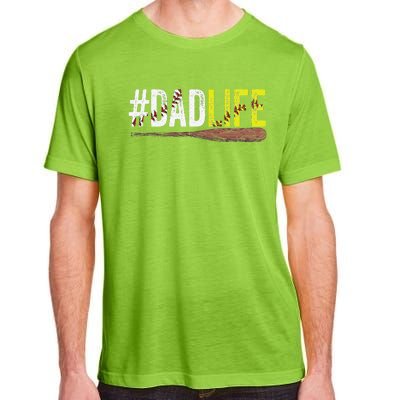 Funny Dad Life Softball Baseball Daddy Sports Fathers Day Adult ChromaSoft Performance T-Shirt