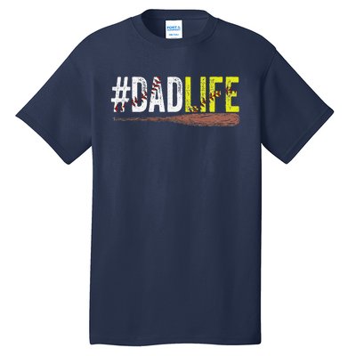 Funny Dad Life Softball Baseball Daddy Sports Fathers Day Tall T-Shirt