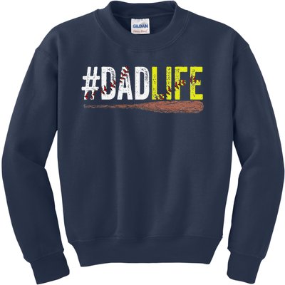 Funny Dad Life Softball Baseball Daddy Sports Fathers Day Kids Sweatshirt