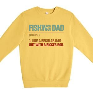 Fishing Dad Like A Normal Dad Only Cooler Premium Crewneck Sweatshirt