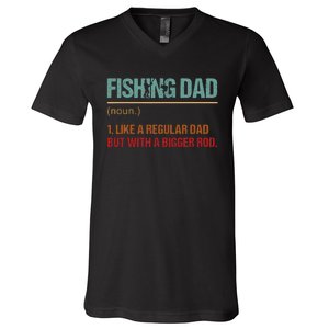 Fishing Dad Like A Normal Dad Only Cooler V-Neck T-Shirt