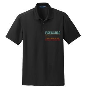 Fishing Dad Like A Normal Dad Only Cooler Dry Zone Grid Polo