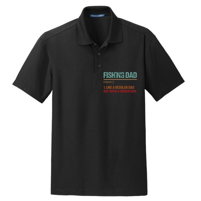 Fishing Dad Like A Normal Dad Only Cooler Dry Zone Grid Polo