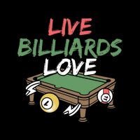 Father's Day Live Billiards Love Pool Player Gift For Dad 16 in Basic Backpack