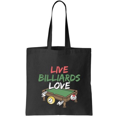 Father's Day Live Billiards Love Pool Player Gift For Dad Bag