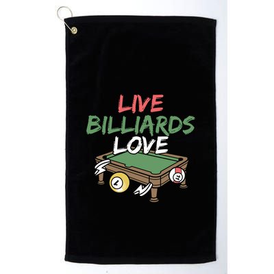 Father's Day Live Billiards Love Pool Player Gift For Dad Golf Towel