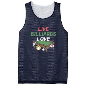 Father's Day Live Billiards Love Pool Player Gift For Dad Mesh Reversible Basketball Jersey Tank