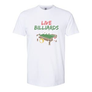 Father's Day Live Billiards Love Pool Player Gift For Dad Softstyle CVC T-Shirt