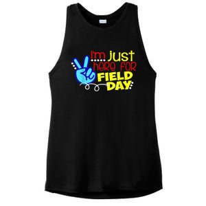 Field Day Last Day School Just Here For Field Day Ladies PosiCharge Tri-Blend Wicking Tank