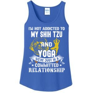 Funny Dog Lover Yoga Shih Tzu Funny Gift Ladies Essential Tank