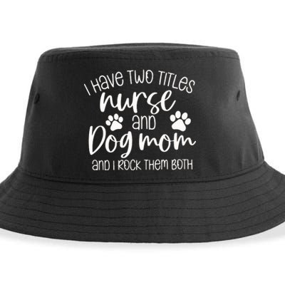 Funny Dog Lover Nurse Sustainable Bucket Hat