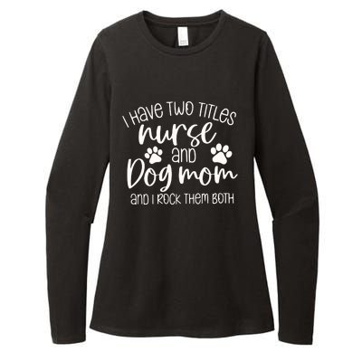 Funny Dog Lover Nurse Womens CVC Long Sleeve Shirt