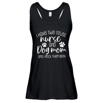 Funny Dog Lover Nurse Ladies Essential Flowy Tank