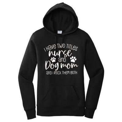 Funny Dog Lover Nurse Women's Pullover Hoodie