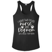 Funny Dog Lover Nurse Ladies PosiCharge Competitor Racerback Tank