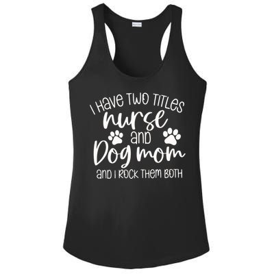 Funny Dog Lover Nurse Ladies PosiCharge Competitor Racerback Tank