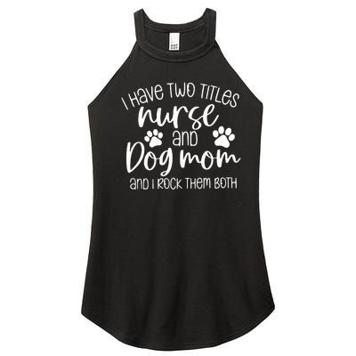 Funny Dog Lover Nurse Women's Perfect Tri Rocker Tank