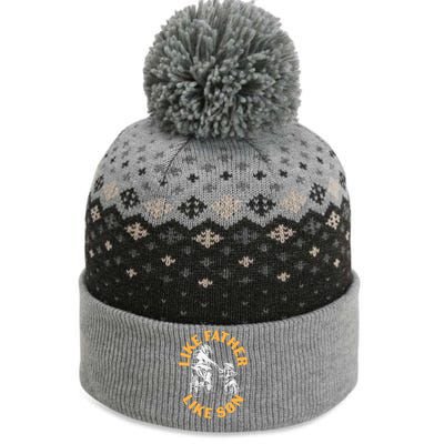 Father's Day Like Dad Like Son Fatherhood Gift The Baniff Cuffed Pom Beanie