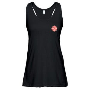 Fire Department Logo Uniform Fireman Symbol Firefighter Gear Ladies Essential Flowy Tank