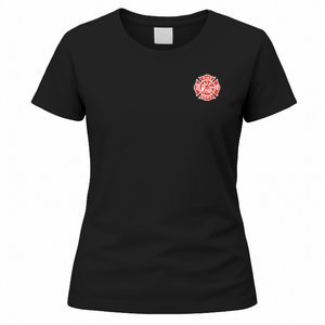 Fire Department Logo Uniform Fireman Symbol Firefighter Gear Women's T-Shirt