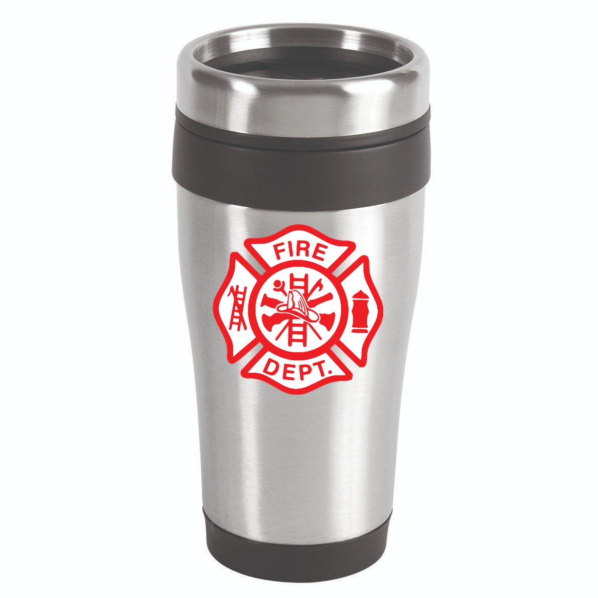 Fire Department Logo Uniform Fireman Symbol Firefighter Gear 16oz Travel Tumbler