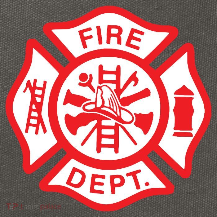 Fire Department Logo Uniform Fireman Symbol Firefighter Gear Cotton Canvas Backpack