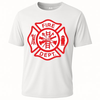Fire Department Logo Uniform Fireman Symbol Firefighter Gear Performance Shirt