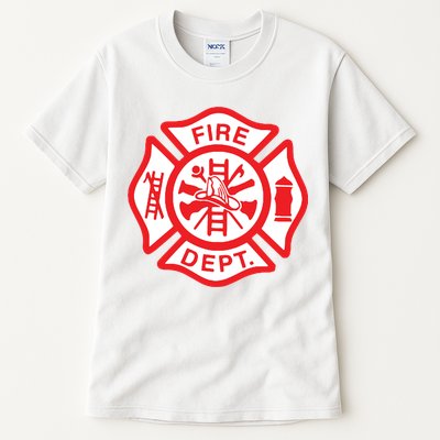 Fire Department Logo Uniform Fireman Symbol Firefighter Gear Tall T-Shirt