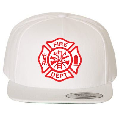 Fire Department Logo Uniform Fireman Symbol Firefighter Gear Wool Snapback Cap