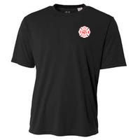 Fire Department Logo Uniform Fireman Symbol Firefighter Gear Cooling Performance Crew T-Shirt