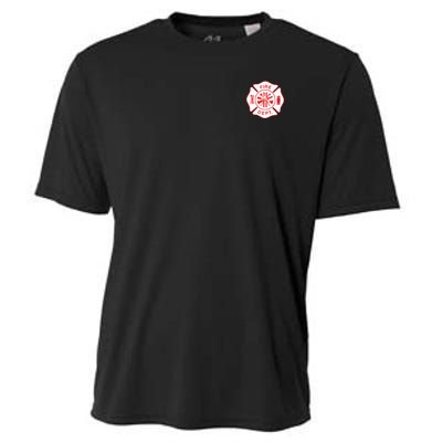 Fire Department Logo Uniform Fireman Symbol Firefighter Gear Cooling Performance Crew T-Shirt