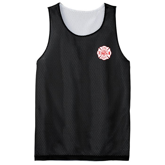 Fire Department Logo Uniform Fireman Symbol Firefighter Gear Mesh Reversible Basketball Jersey Tank