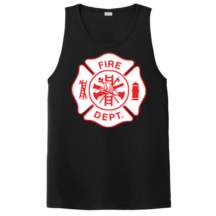 Fire Department Logo Uniform Fireman Symbol Firefighter Gear PosiCharge Competitor Tank