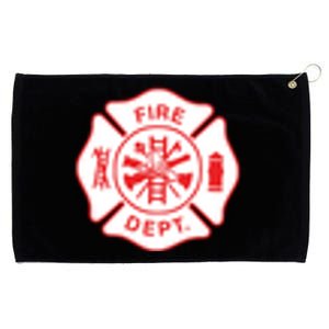 Fire Department Logo Uniform Fireman Symbol Firefighter Gear Grommeted Golf Towel