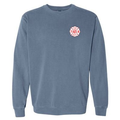 Fire Department Logo Uniform Fireman Symbol Firefighter Gear Garment-Dyed Sweatshirt