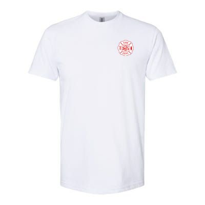 Fire Department Logo Uniform Fireman Symbol Firefighter Gear Softstyle CVC T-Shirt